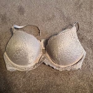 Aerie taupe 36 B bra with lace detail